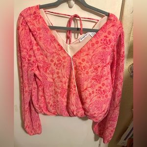 Midnight Sky Surplice Fashion Top